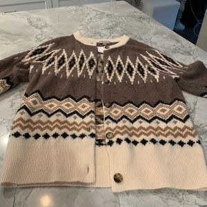JCREW beautiful sweater! Sold out online. Worn once.